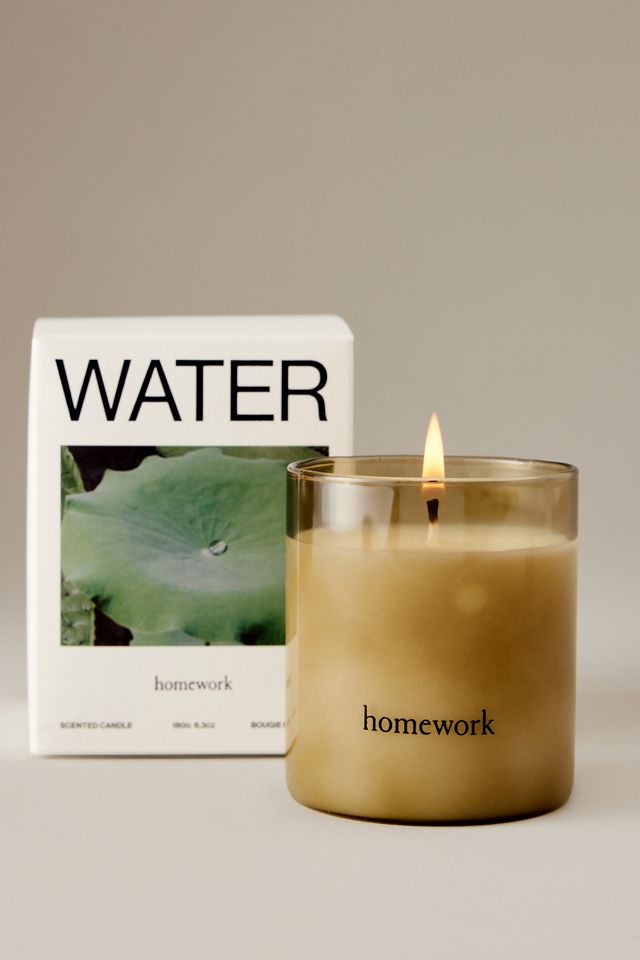 Bougie dans un bocal en verre Water Homework #1