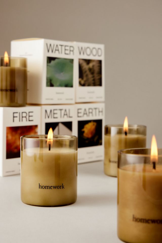 Bougie dans un bocal en verre Water Homework #2