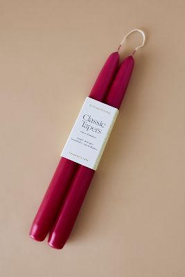 By Anthropologie Taper Candles, Set Of 2 In Purple