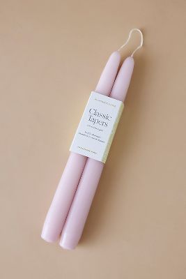 By Anthropologie Taper Candles, Set Of 2 In Purple