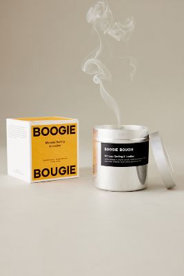 Boogie Bougie Mimosa Darling & Leather Metal Candle