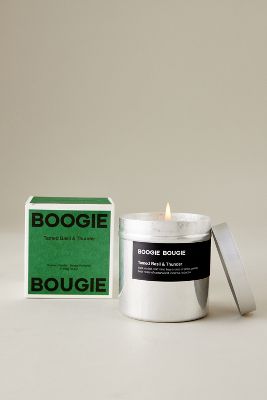 Boogie Bougie Tamed Basil & Thunder Metal Candle