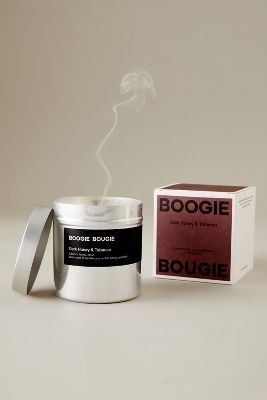 Boogie Bougie Dark Honey & Tobacco Metal Candle
