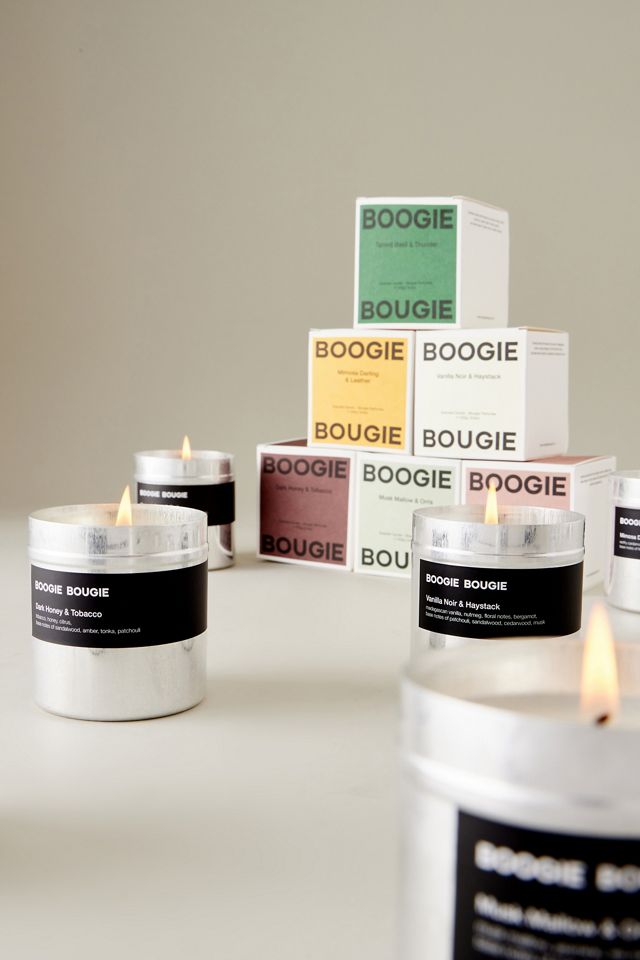 Boogie Bougie Vanilla Noir & Haystack Metal Candle #2