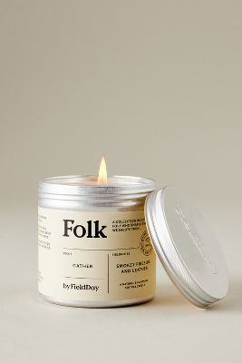 Shop Anthropologie Fieldday Gather Tin Candle In White