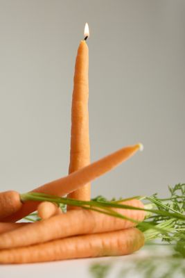 Happy Organics Candela a Cono Carota, Set di 2