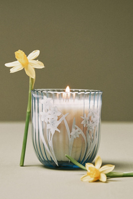 Anthropologie Birth Month Flower Boxed Candle