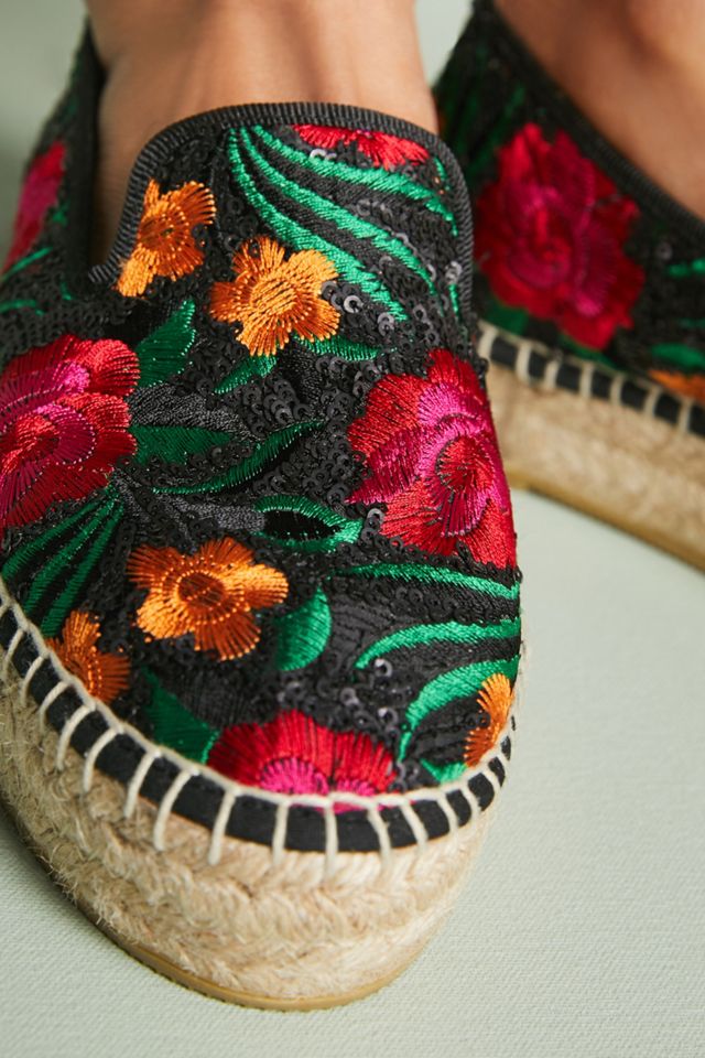 Anthropologie Floral Espadrilles #1