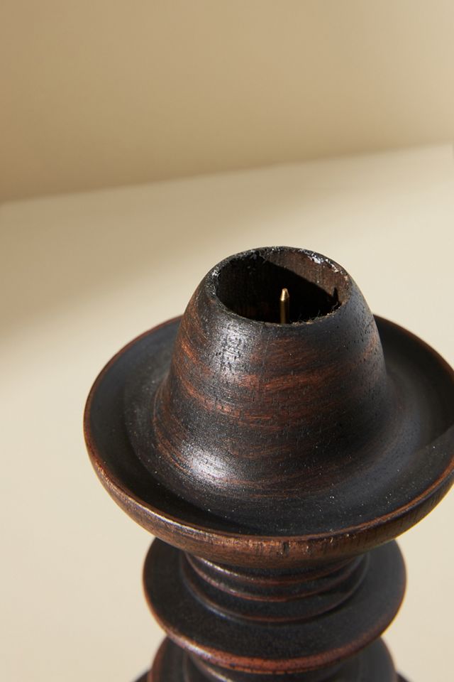 Anna Spiro Wooden Taper Candlestick #2