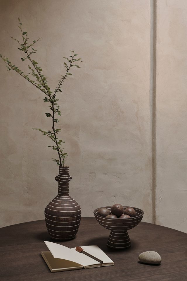Ferm Living Brura Handbemalte Terrakotta-Schale #1