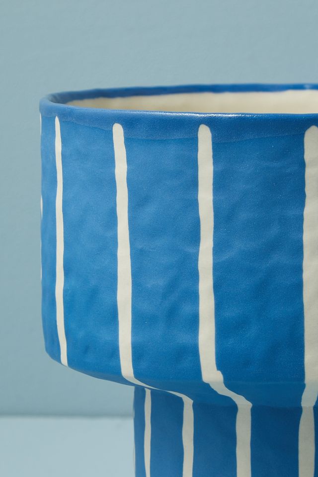 Elizabeth Benotti Pinstripe Plant Pot #1