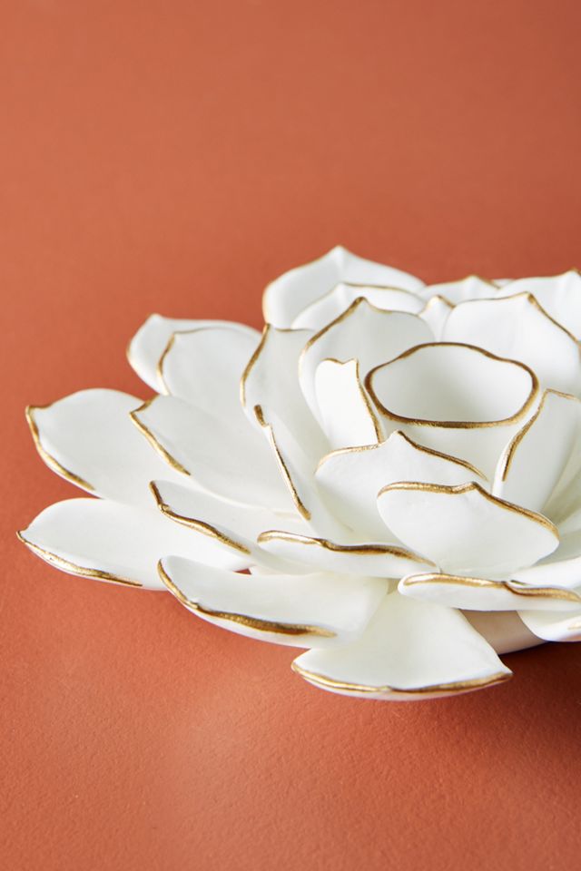 Porcelain Succulent Taper Holder #4