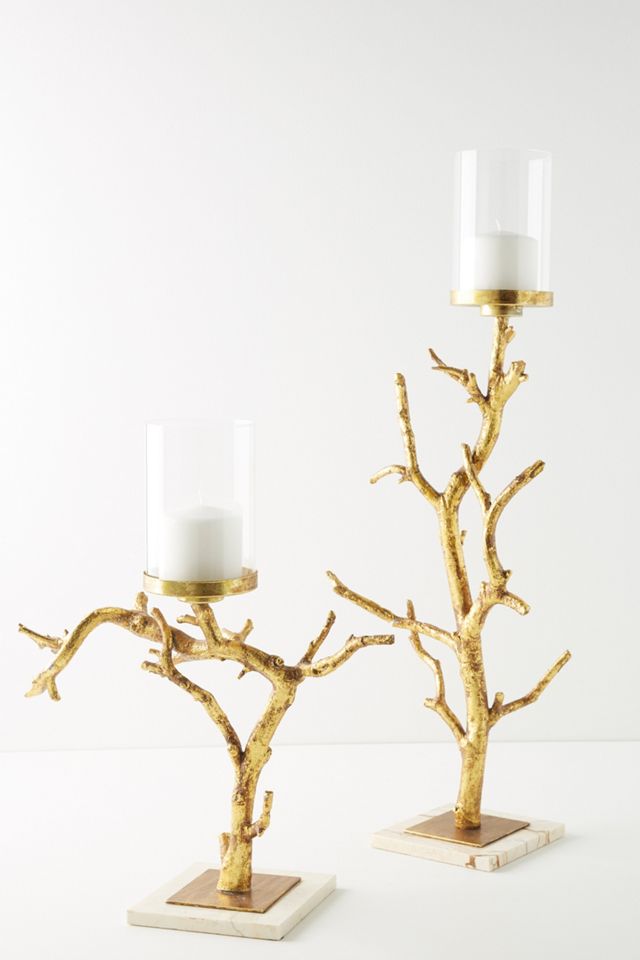 Golden Branch Pillar Holder #5