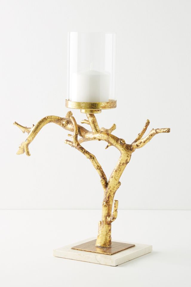 Golden Branch Pillar Holder #3