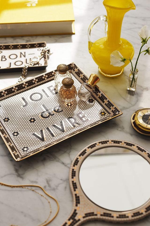 Gelach excelleren Vooruitzien Joie de Vivre Bistro Tile Tray | AnthroLiving