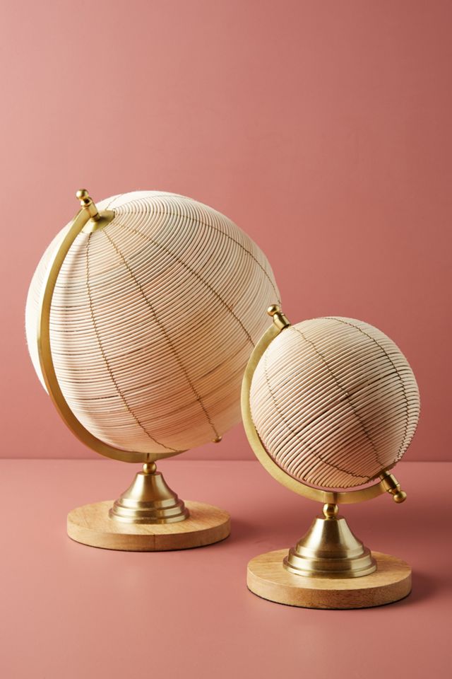Rattan Globe Decorative Object #2