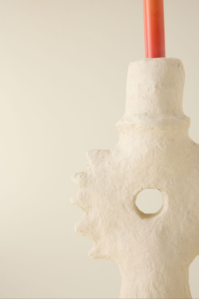 Portavelas Cónico de Papel Maché #2