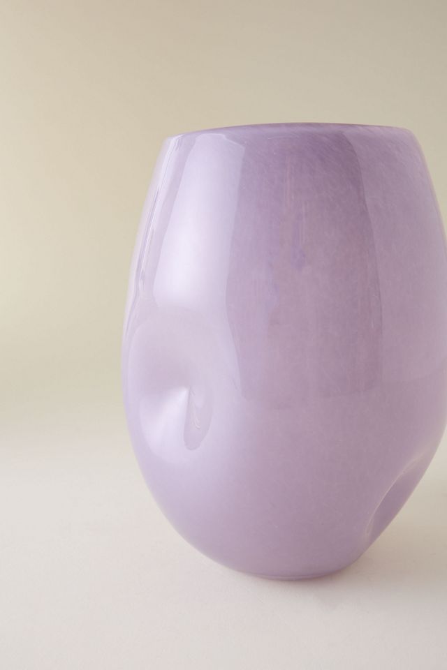 Vase en verre lilas #2