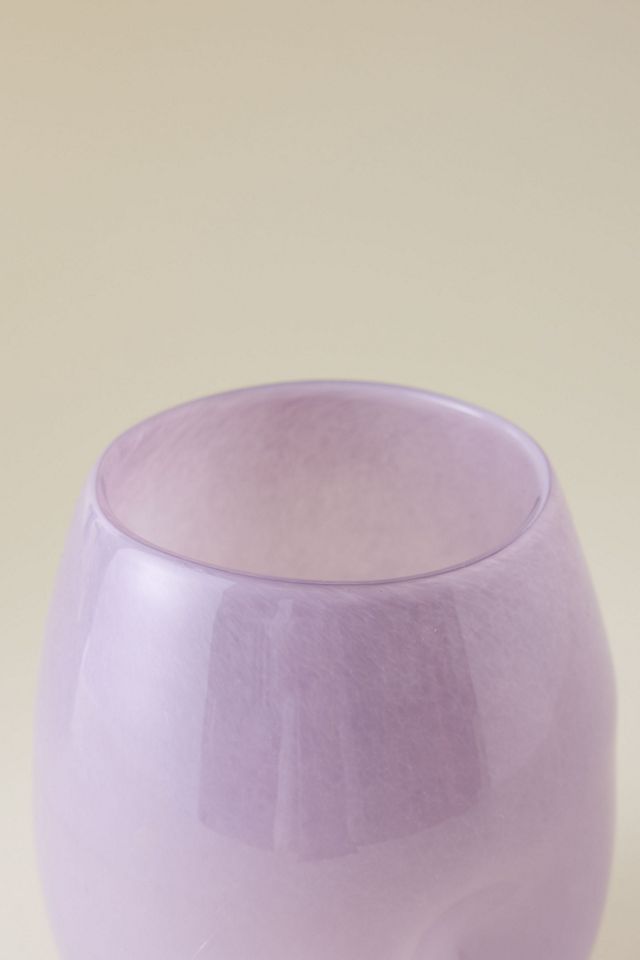Vase en verre lilas #3