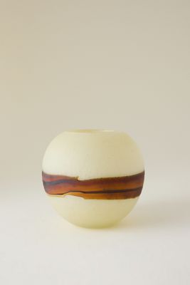 Melike Rundes Glaskerzenhalter