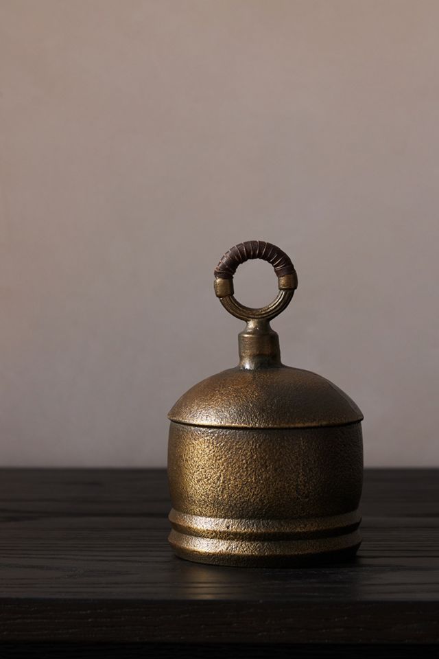 Amber Lewis for Anthropologie Decorative Brass Cowbell #1