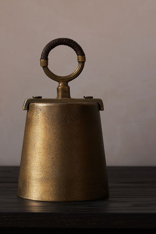 Amber Lewis for Anthropologie Decorative Brass Cowbell #5