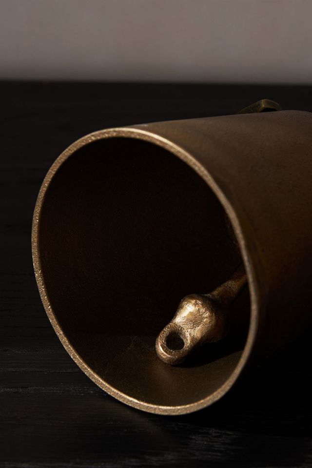 Amber Lewis for Anthropologie Decorative Brass Cowbell #6