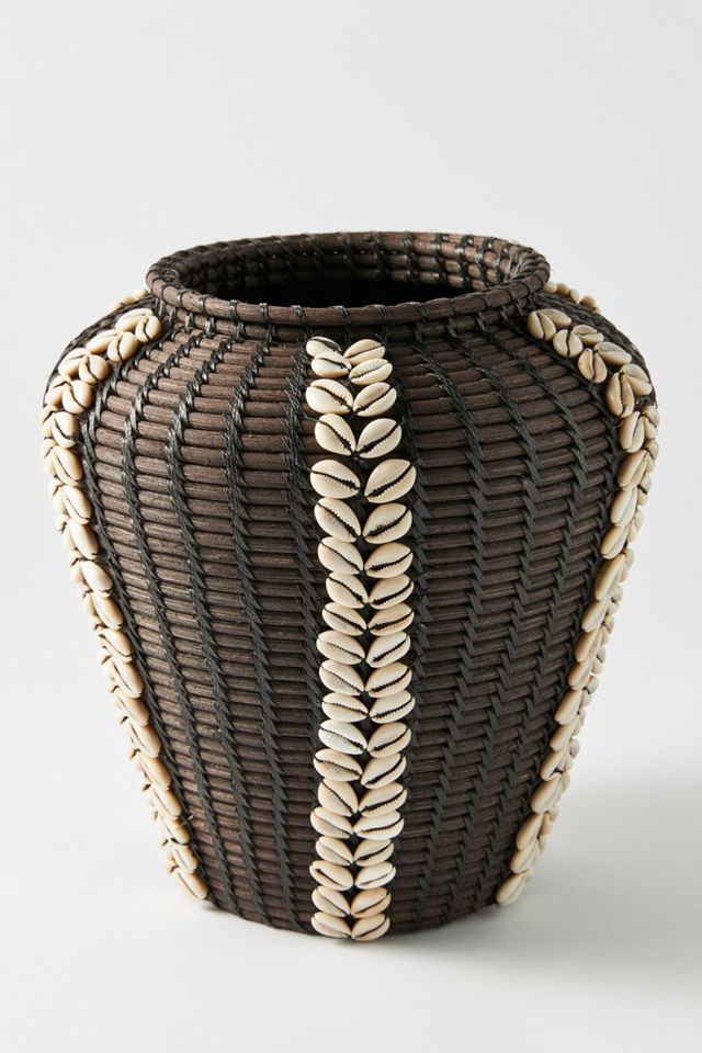 Rattan Shell Vase #1