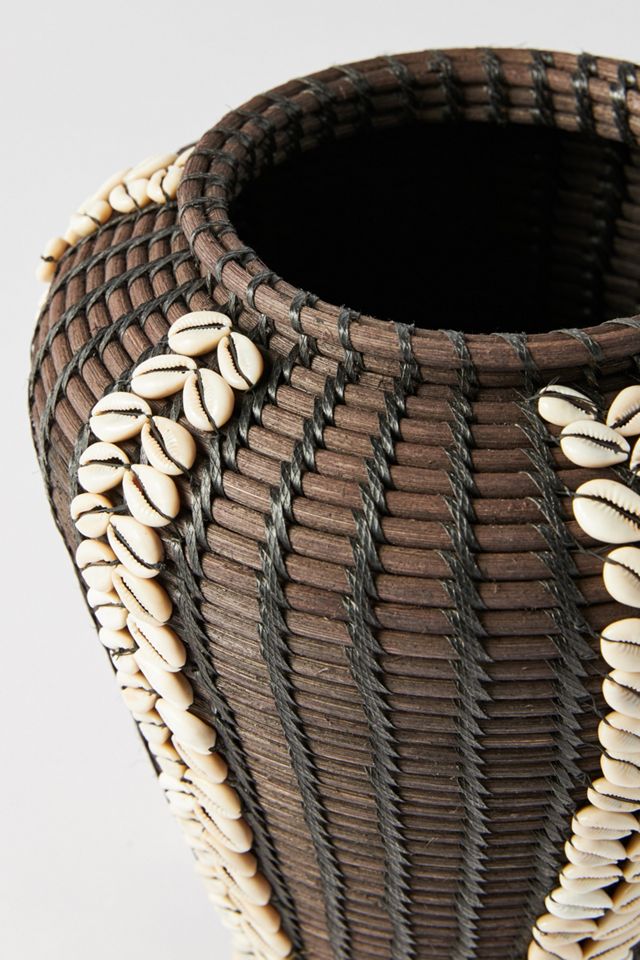 Rattan Shell Vase #2
