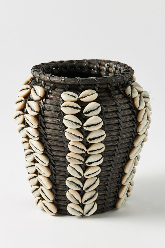 Rattan Shell Vase #3