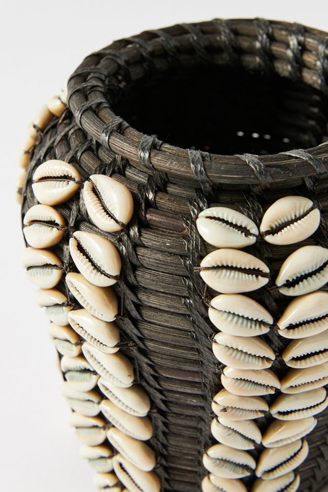 Rattan Shell Vase #4