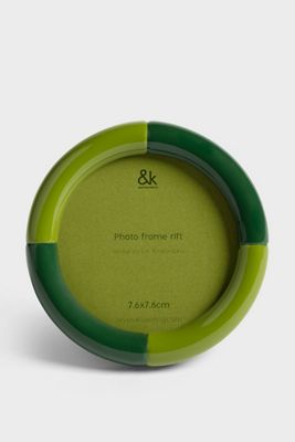 &Klevering Rift Round Photo Frame