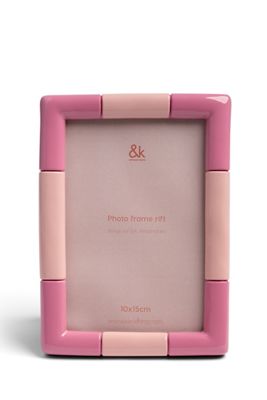 &Klevering Rift Pink Rectangle Photo Frame