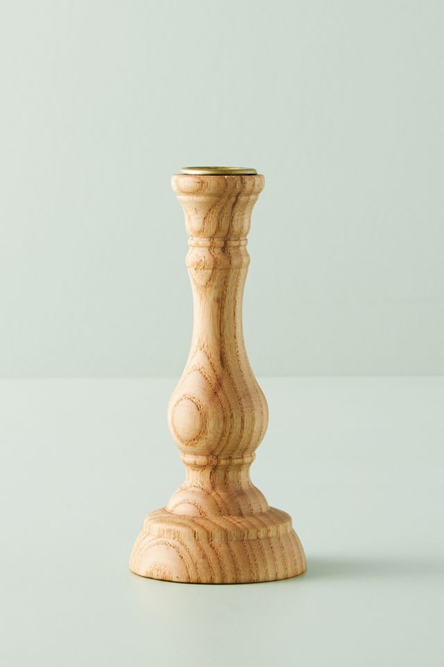 Sawyer Wood Taper Candle Holder