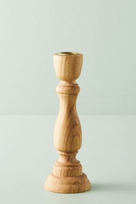 Sawyer Wood Taper Candle Holder