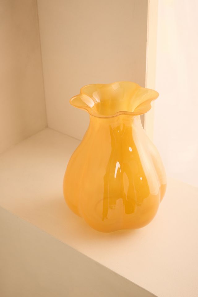 Vase en verre laiteux #1