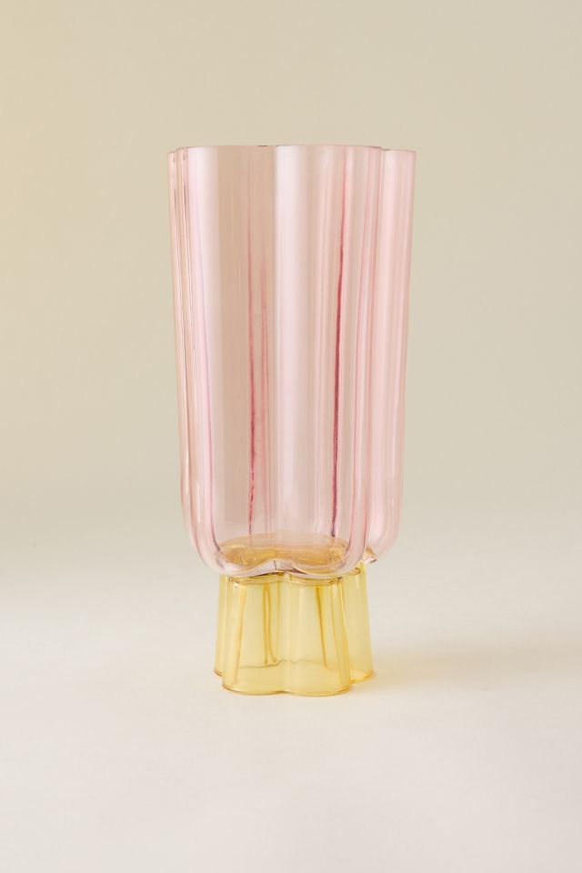 Scalloped Glass Vase #1