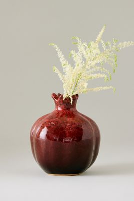 Vaso in Ceramica a Forma di Melagrana