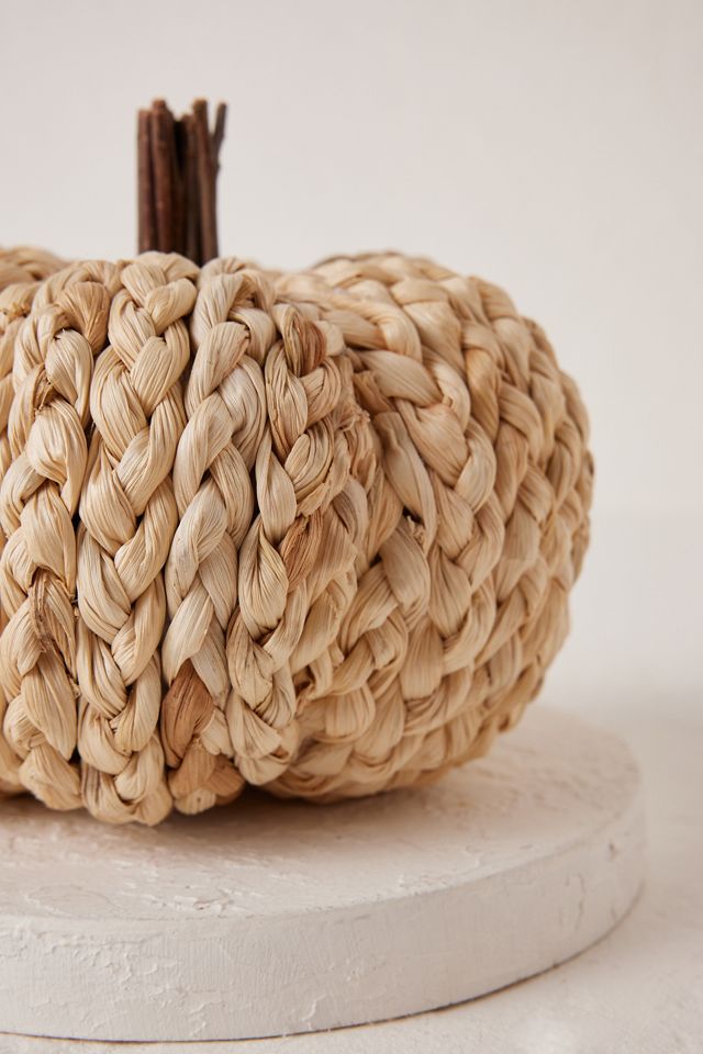 Woven Pumpkin Halloween Decoration, Small #2