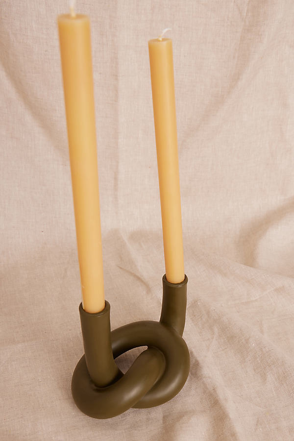 Ceramic Knot Taper Candle Holder