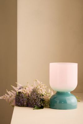 Bougeoir en verre bicolore Present Time