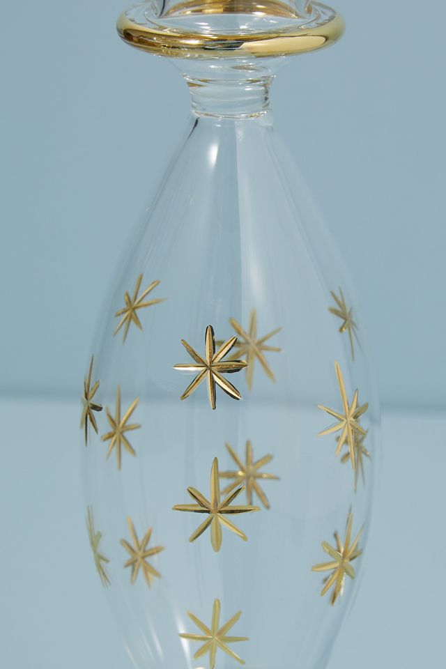 Starry Glass Taper Candle Holder #1