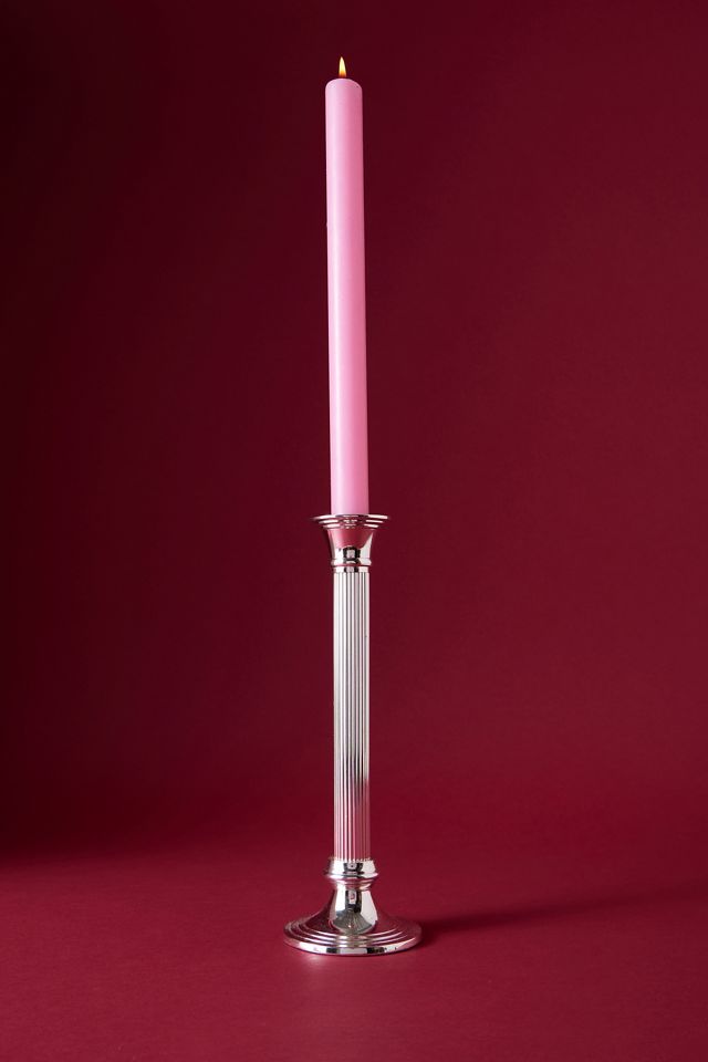 Anna + Nina SilverPlated The Column Taper Candle Holder Anthropologie UK