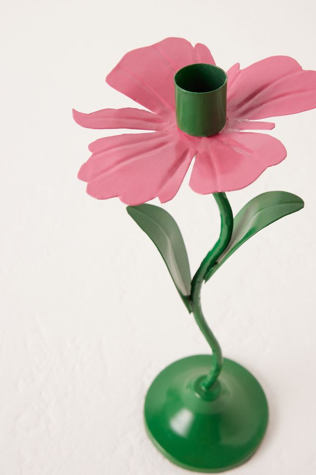 Anna + Nina The Primrose Metal Taper Candle Holder #1