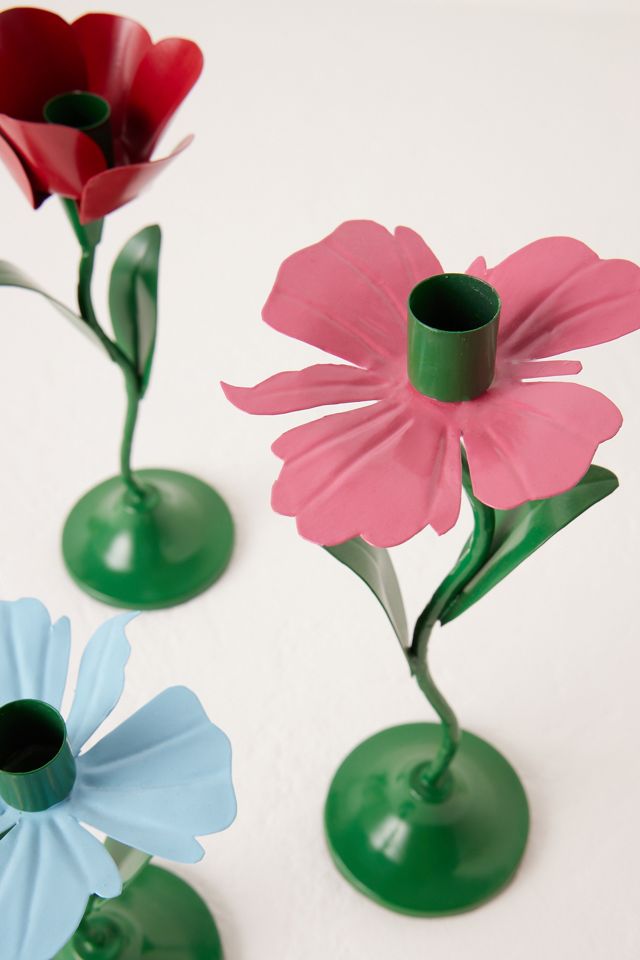 Anna + Nina The Primrose Metal Taper Candle Holder #2