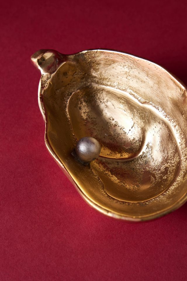 Anna + Nina Oyster Pearl Brass Trinket Dish #1