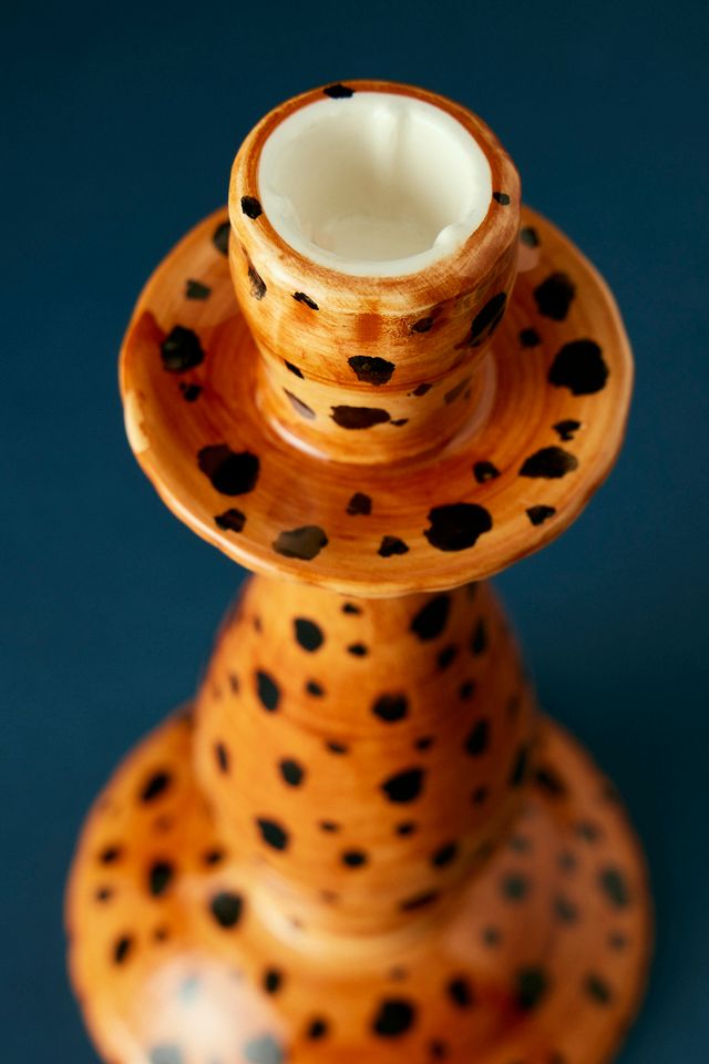 Anna + Nina Leopard Candle Holder #1