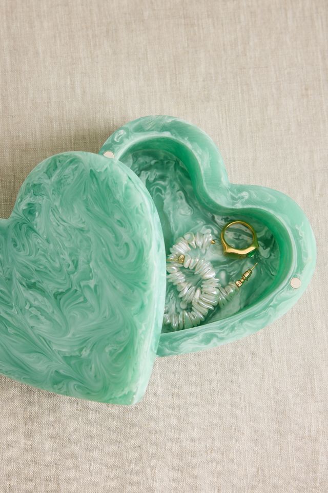 Anna + Nina Baby Blues Resin Heart Box #3