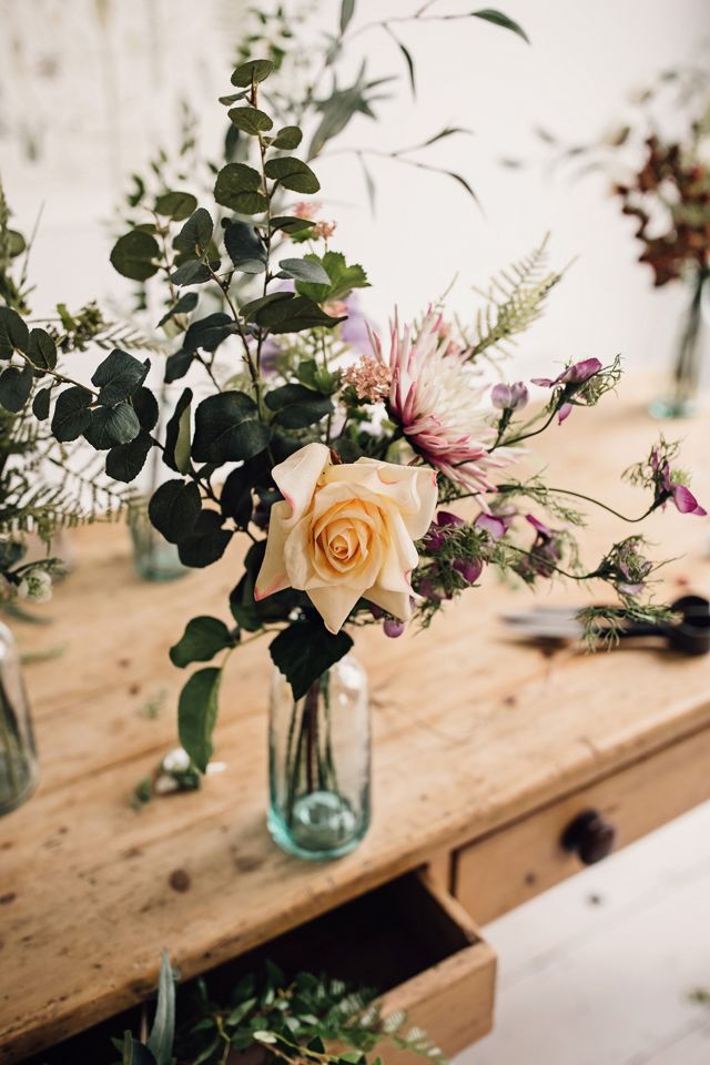 Rose Posy Flores falsas #2