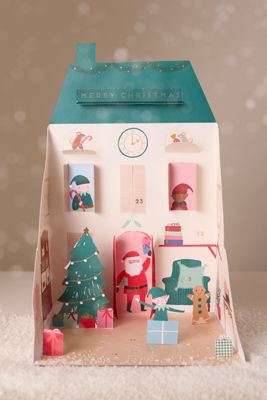 Meri Meri Weihnachtsmanns Haus Pop-Up Adventskalender